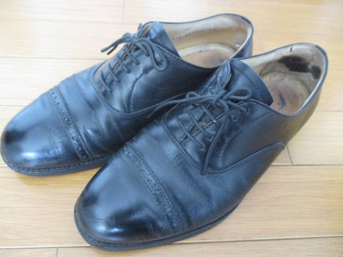 バーバリー BURBERRY レザー シューズ 25cm 革靴 黒 ビジネスシューズ 拍卖