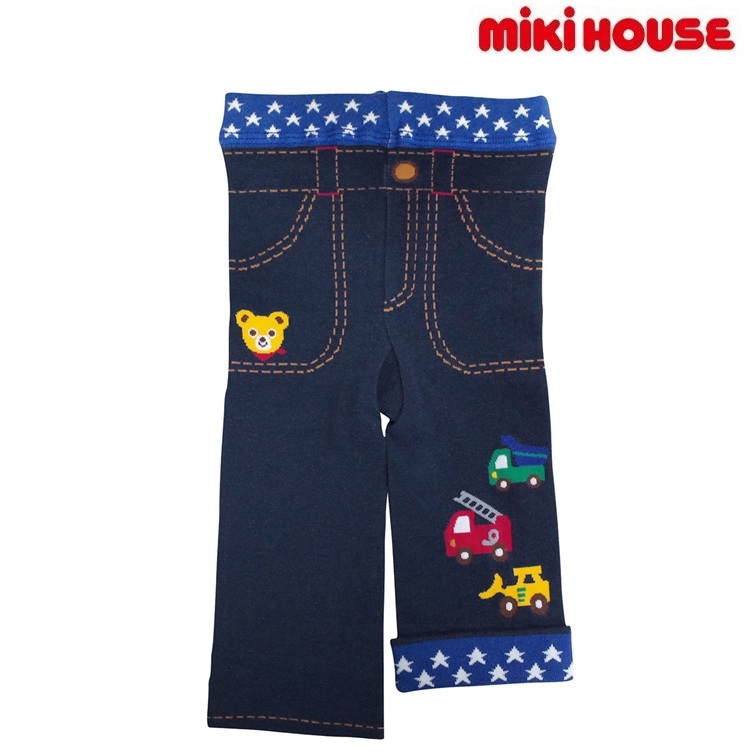 即決です!【ミキハウス】新品未使用♪mikihouse 80cm 75cm~85cm プッチー10分丈スパッツ パンツ カルソン ベビー キッズ 男の子 子供服拍卖