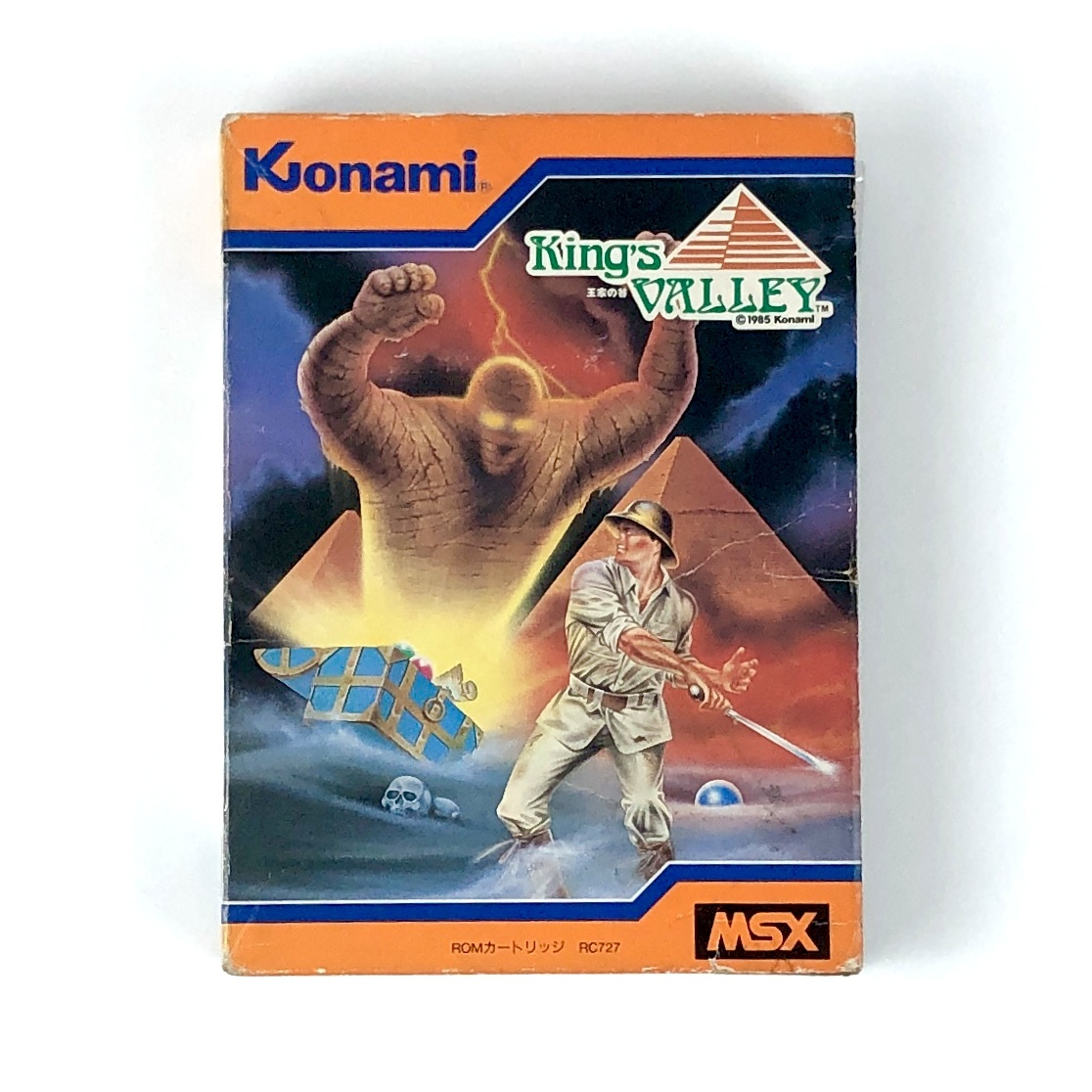 【送料無料】 MSX 王家の谷 箱説・カタログ付き 痛みあり 動作確認済み コナミ MSX King's Valley CIB Tested Konami RC727拍卖
