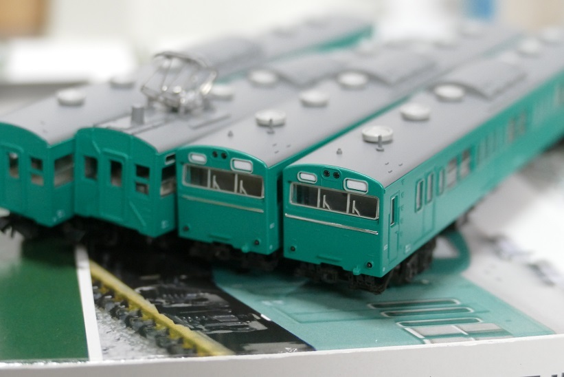 103系 常磐線 4両セット KATO エメラルドグリーン 金型改修後品 10-1743E 黒染車輪 成田線 E231系 1103拍卖