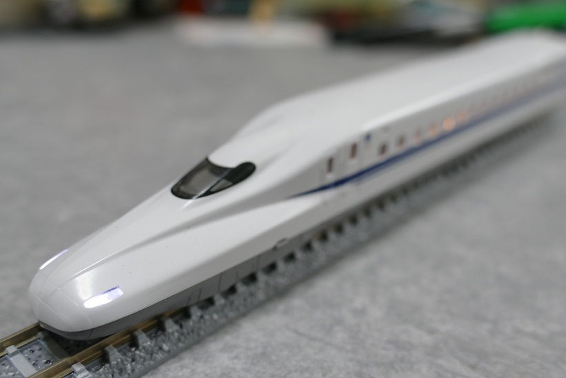 N700系新幹線 1号車 先頭車 TOMIX 通電カプラー仕様 東海道新幹線 山陽新幹線 ライト点灯 室内灯付 1103拍卖