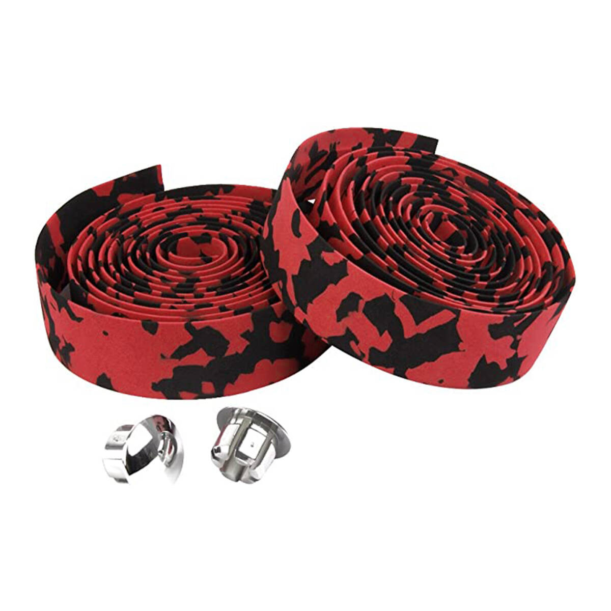 自転車 バーテープ ロードバイク ハンドルバーテープ ロードバーテープ 滑り止め 通気性 衝撃吸収 2ロール 左右セット レッド ;J3728;拍卖