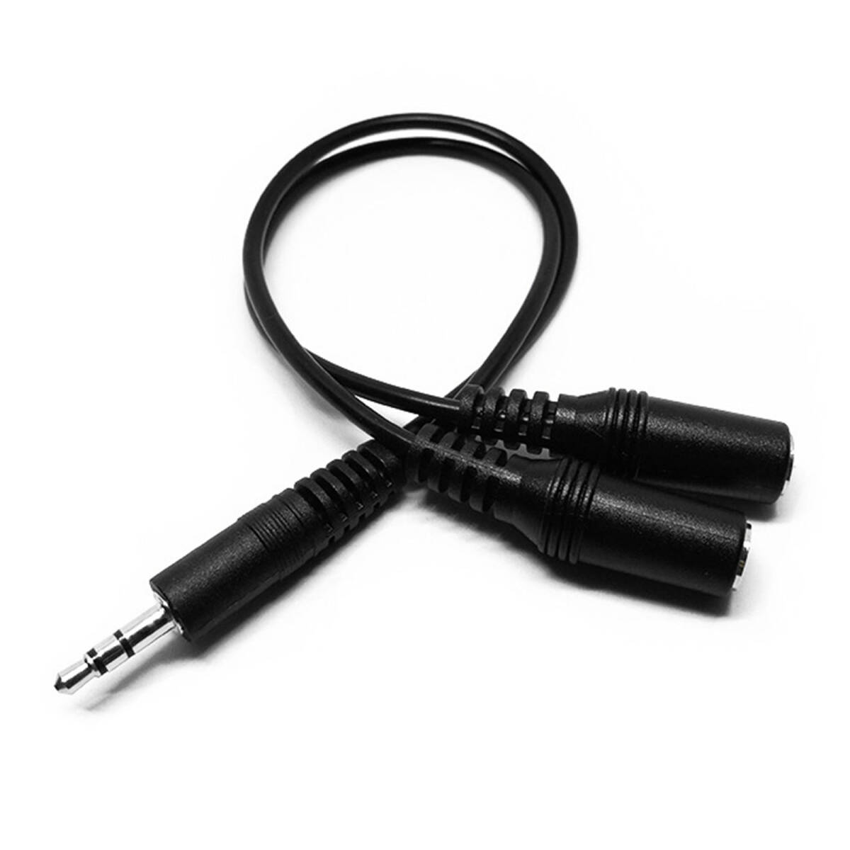 2分配ケーブル 3.5mmイヤホンジャック対応 イヤホン二股分配ケーブル 分岐 イヤホンアダプタ ダブルイヤホン ステレオミニプラグ ;J764;拍卖