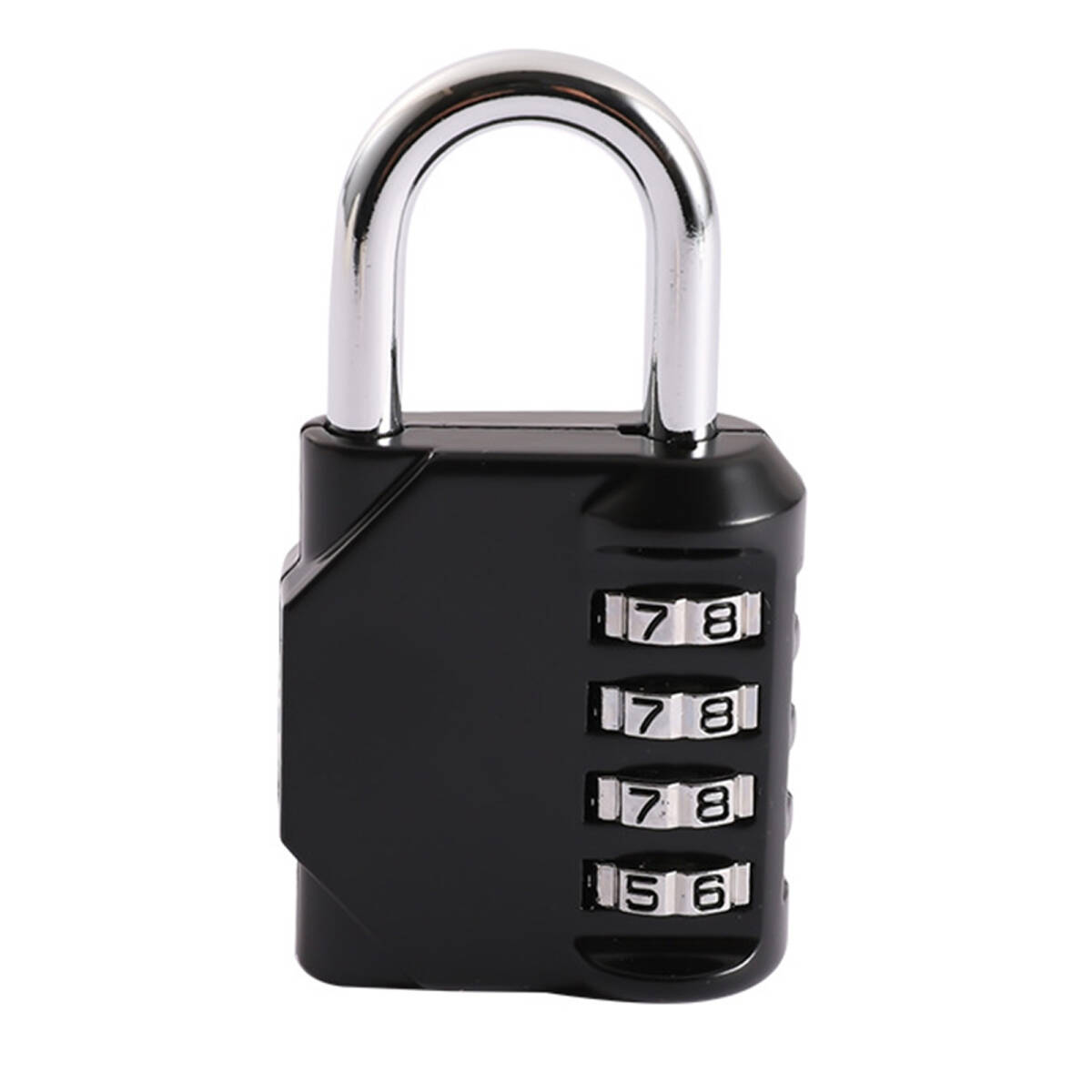 4桁の大型機械式パスワードロック キャビネットロック スーツケースロック 衣装ケースロック 倉庫ドアロック(ブラック);J947;拍卖
