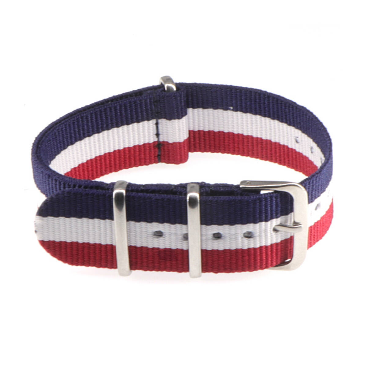 ピンバックル ナイロンウォッチストラップ ウォッチストラップ編み込みナイロンリストバンドウォッチストラップ腕時計アクセサリー;J320;拍卖