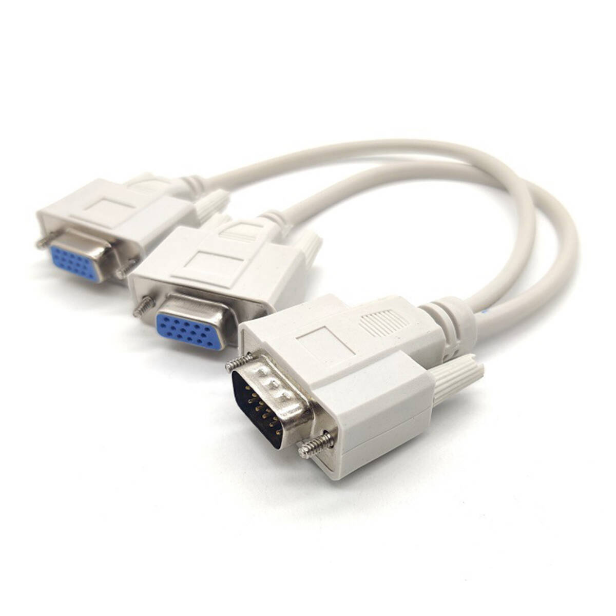 VGA1対2ケーブル 1対2モニタケーブル VGA1-2分配器 HD画面切換えケーブル ディスプレイ用ケーブル コンピュータ接続用ケーブル ;J732;拍卖