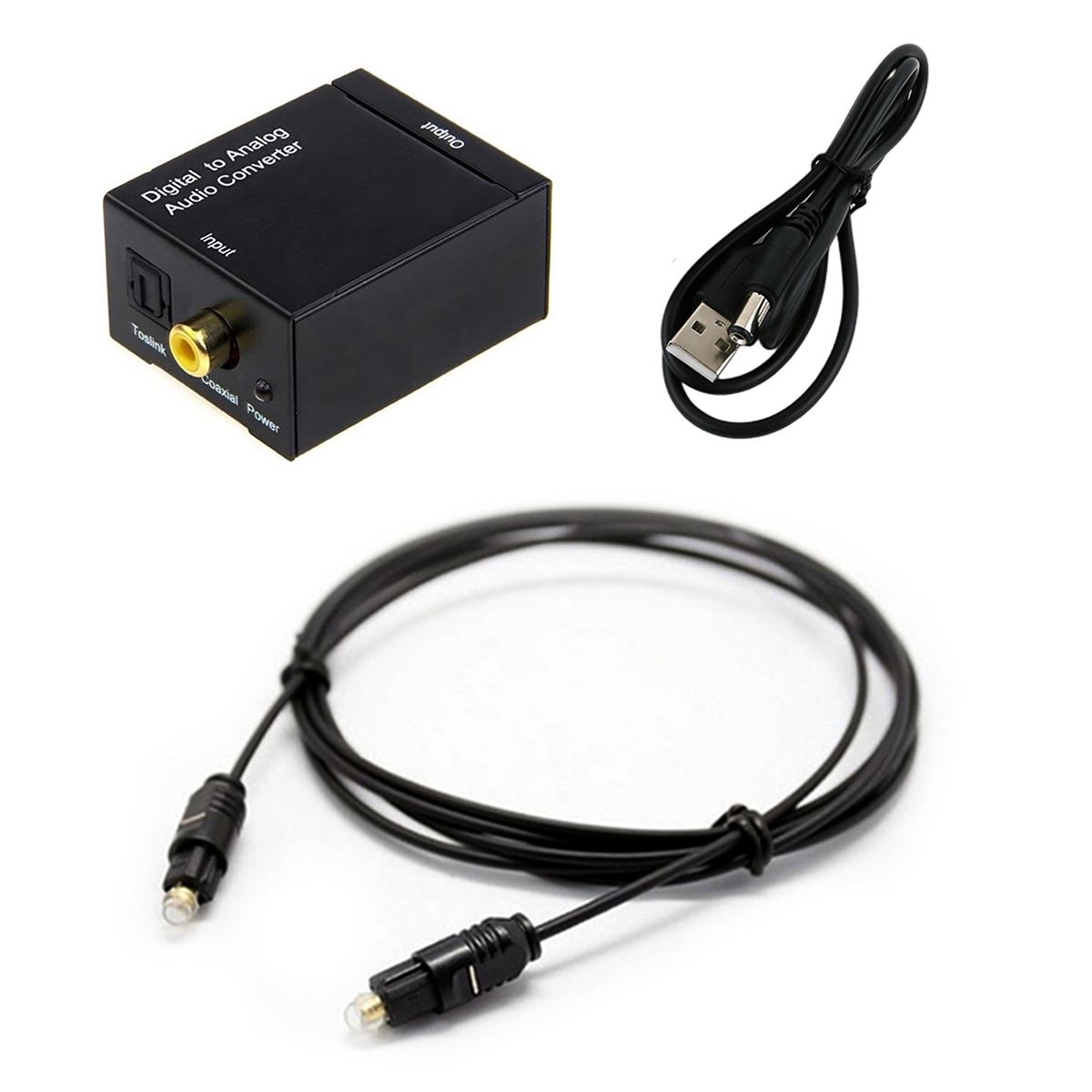 光デジタルケーブル 変換 光デジタル 変換 rca 変換 Digital to Analogオーディオ変換器 光デジタルケーブル;J5465+438-2ps;拍卖