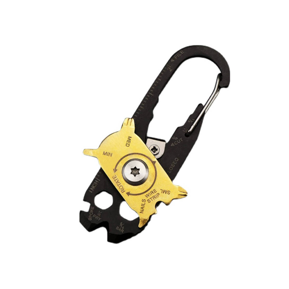 マルチツール キーホルダーキーホルダー20マルチツール多機能レンチ 20in1EDCツール ステンレス製 ミニドライバーキーホルダー付き ;J4472;拍卖