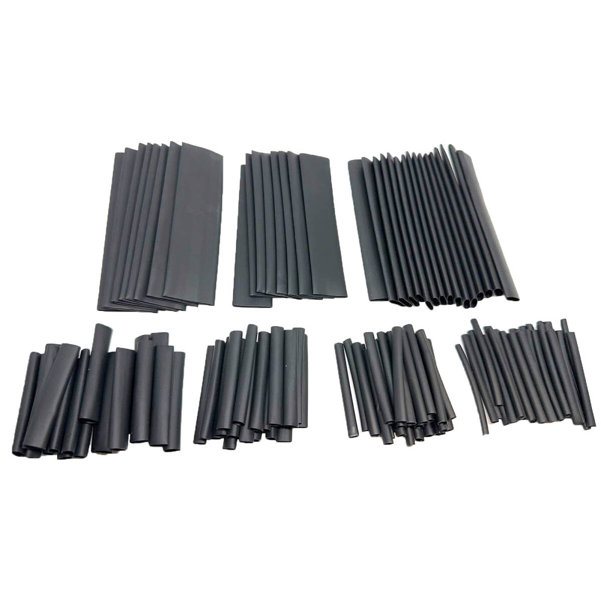 熱収縮チューブ袋詰め 熱収縮チューブ 125℃チューブ 熱収縮チューブ 難燃性熱収縮チューブセット 2:1熱収縮チューブ 127個入り ;J888;拍卖