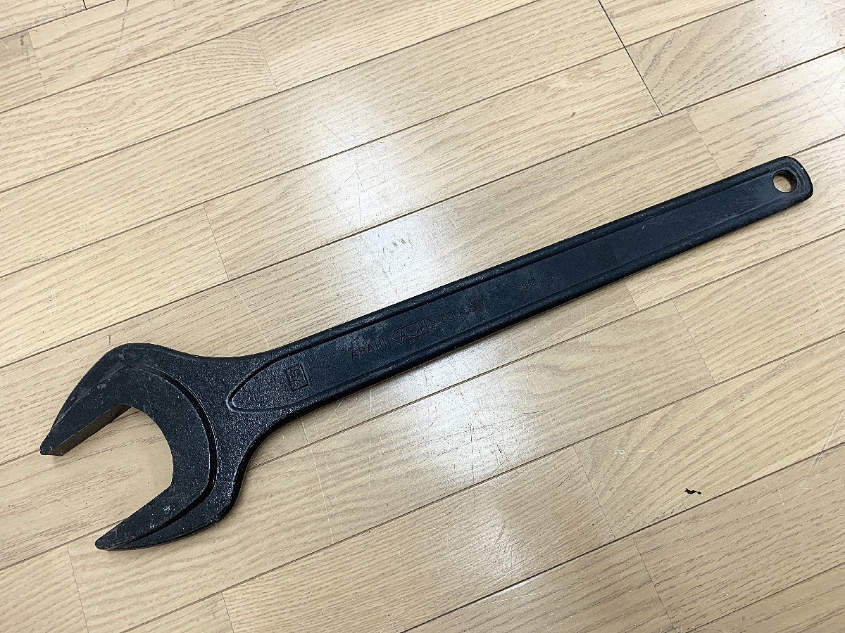 ★中古美品★アサヒ ASAHI 片口スパナ 強力タイプ 75mm B4630 ハンドツール レンチ 整備 メンテナンス ネジ締め・緩め)倉b拍卖