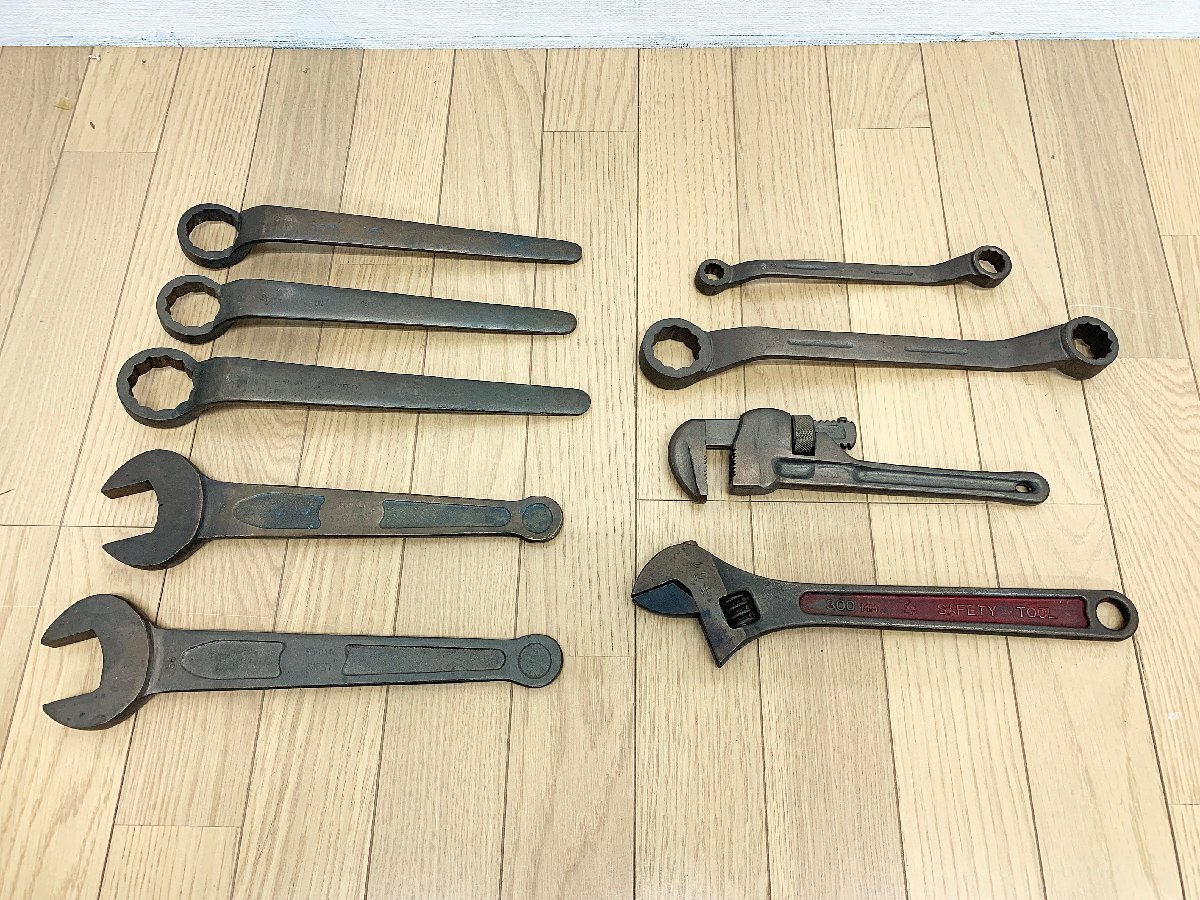 ★中古★BEALON RERYCON 防爆工具セット 片口スパナ 片口めがねレンチ めがねレンチ パイプレンチ モンキーレンチ ハンドツール)倉b拍卖