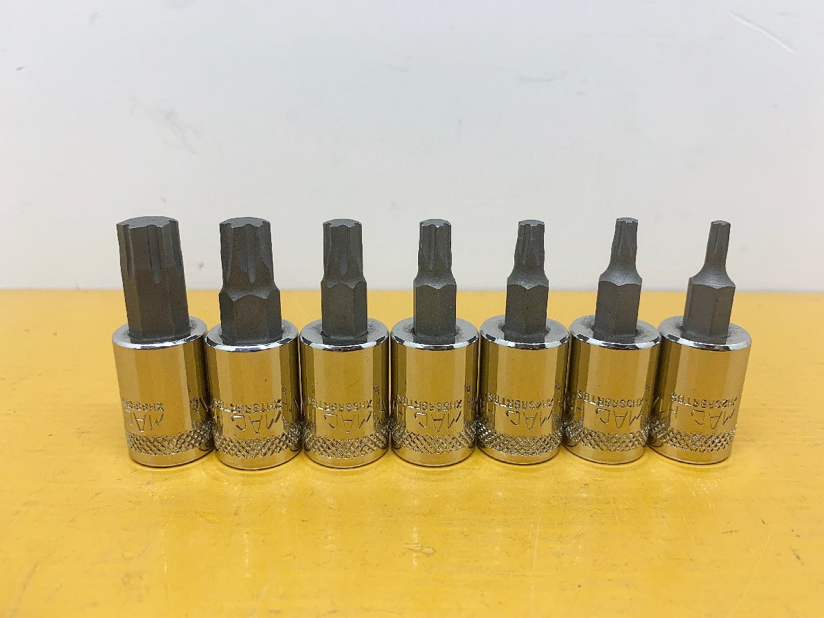 ★中古美品★MAC TOOLS マックツールズ インチショートアドバンスドヘックスソケット 1/8,5/32,3/16,7/32,1/4,5/16,3/8)倉b拍卖