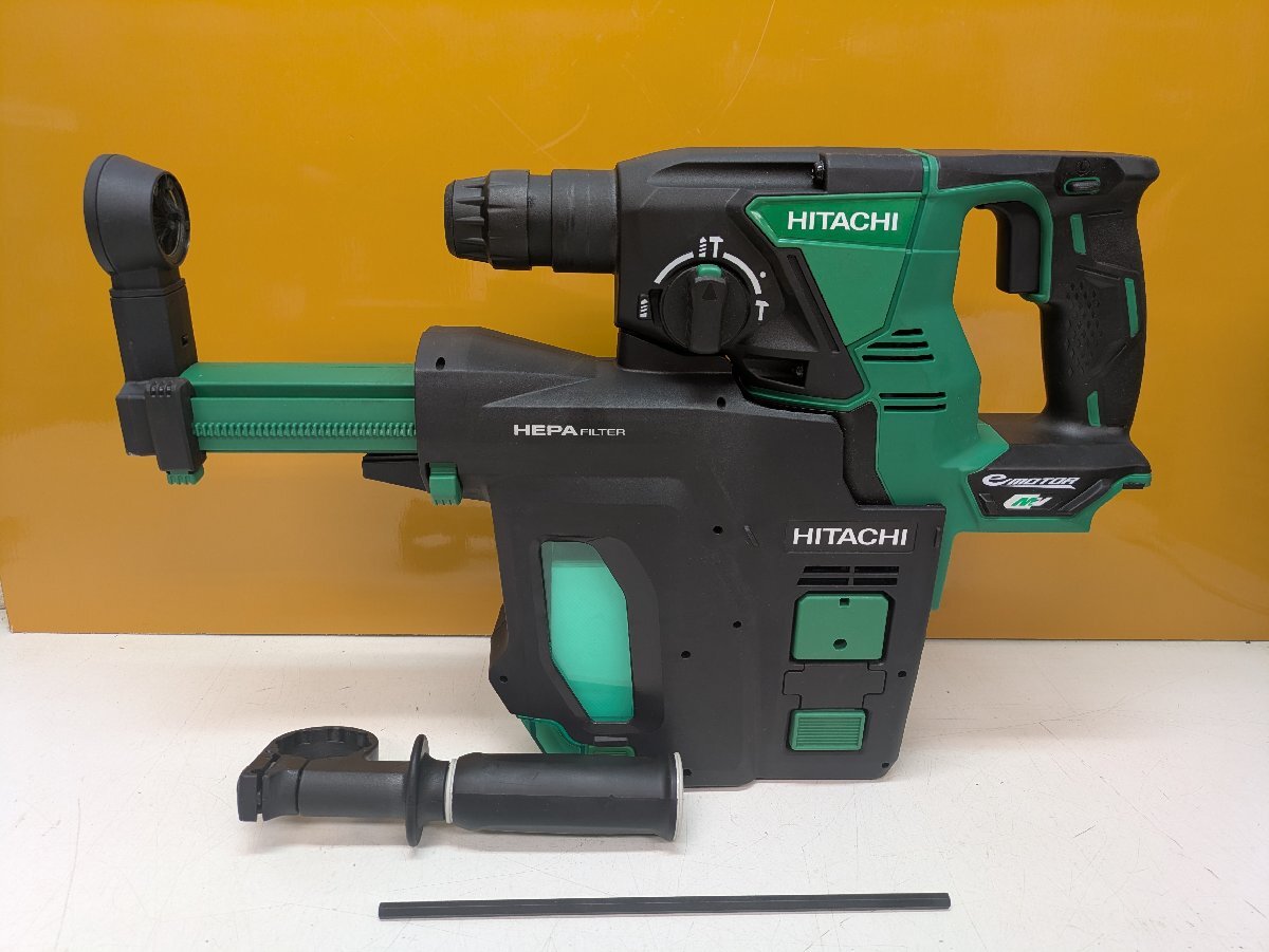 ☆未使用☆日立工機 HITACHI(現:ハイコーキ) 28mmコードレスロータリハンマドリル DH36DPB 36V マルチボルト 集塵ユニット付 (岡a拍卖