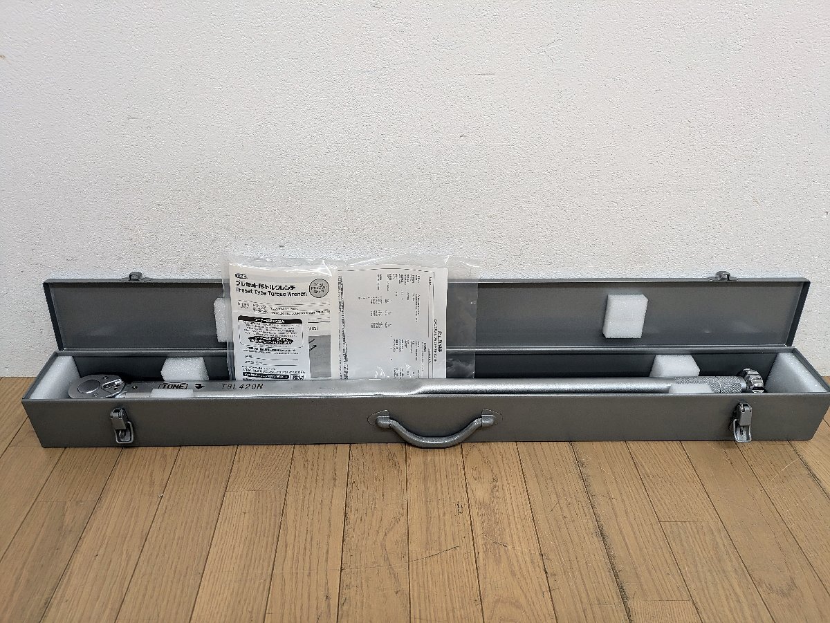 ●新品●トネ TONE プリセット型トルクレンチ T6L420N 60~420N・m 差込19.0mm 3/4Sq タイヤホイール 締め付け トルク管理 倉a拍卖