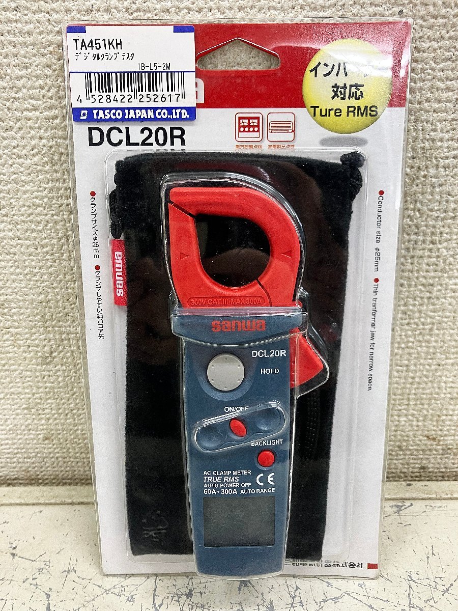 ★新品☆サンワ 三和電気計器 クランプメーター DCL20R ACA60/300A 周波数特性50/60Hz、45~400Hz 3.5%+10 計測 測定)岡b拍卖