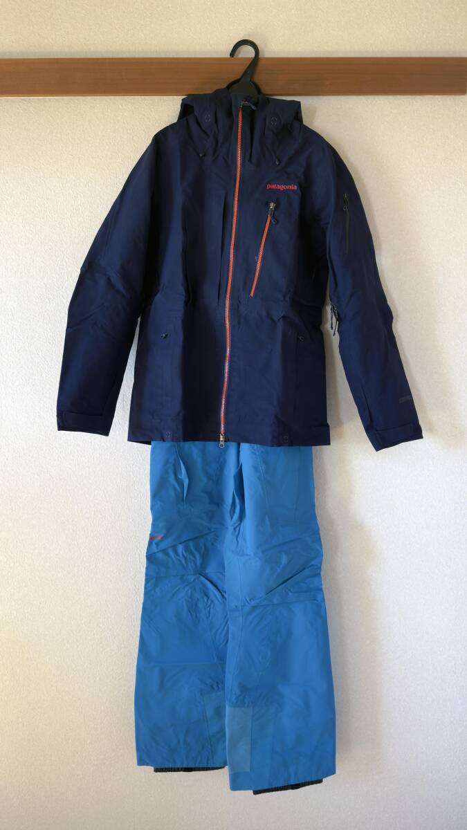 パタゴニア メンズ パウスレイヤー ジャケット + パウスレイヤービブ セット(XSサイズ)拍卖