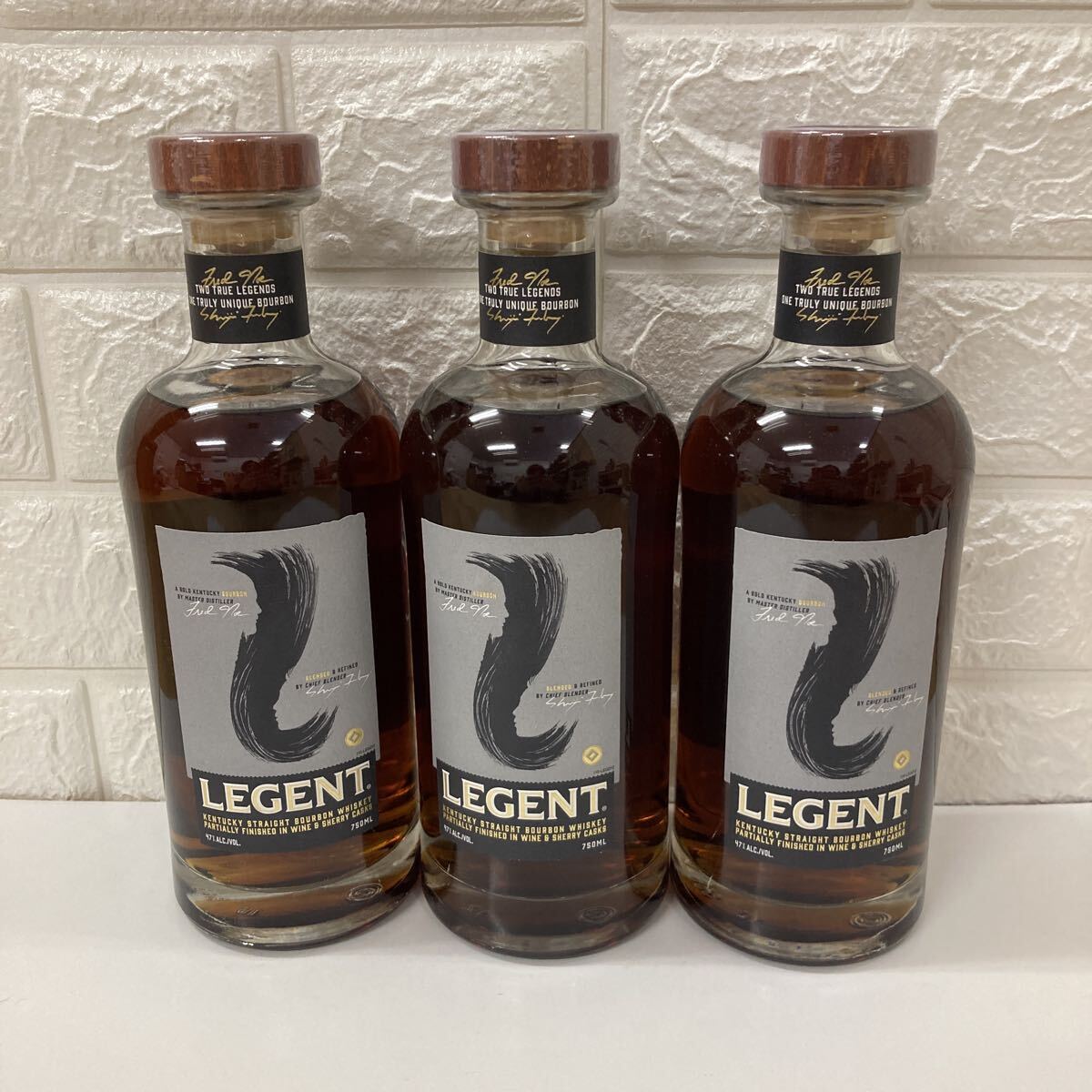 1円〜【未開栓】3本セット リージェント LEGENT 750ml 47% アメリカンウィスキー バーボン サントリー拍卖