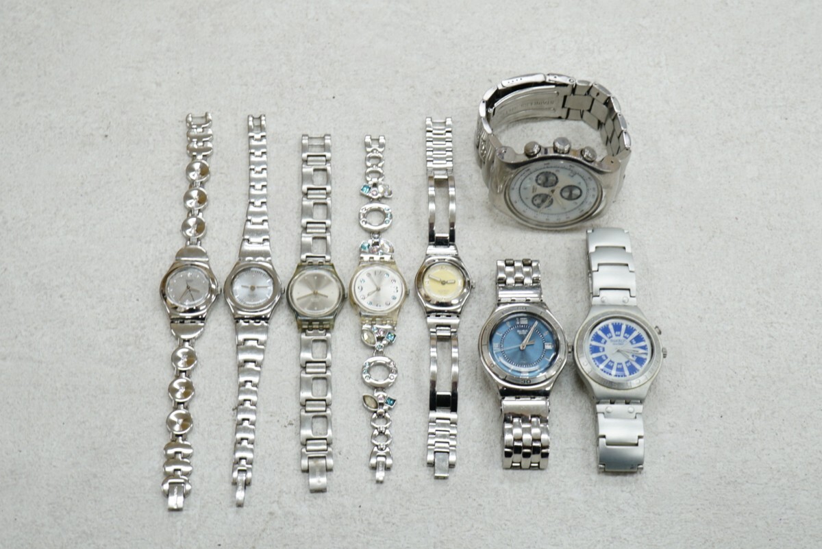 F200 SWATCH/スウォッチ 腕時計 8点 ブランド アクセサリー SWISS/スイス製 クォーツ 大量 まとめて おまとめ まとめ売り 不動品拍卖