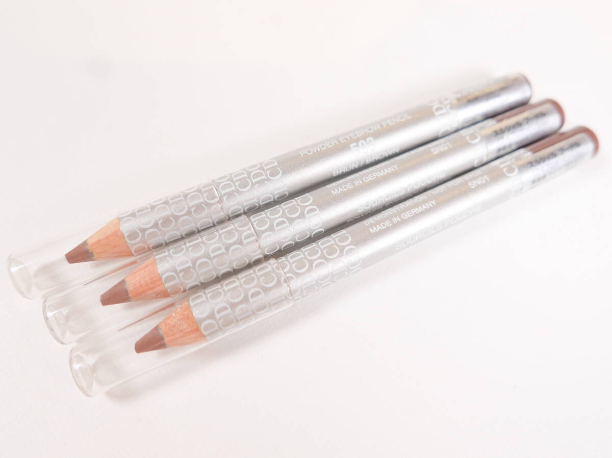 未使用コスメ★Christian Dior クリスチャンディオール スルシィル プードル アイブロウ ペンシル 593 ブラウン テスター 3本セット拍卖