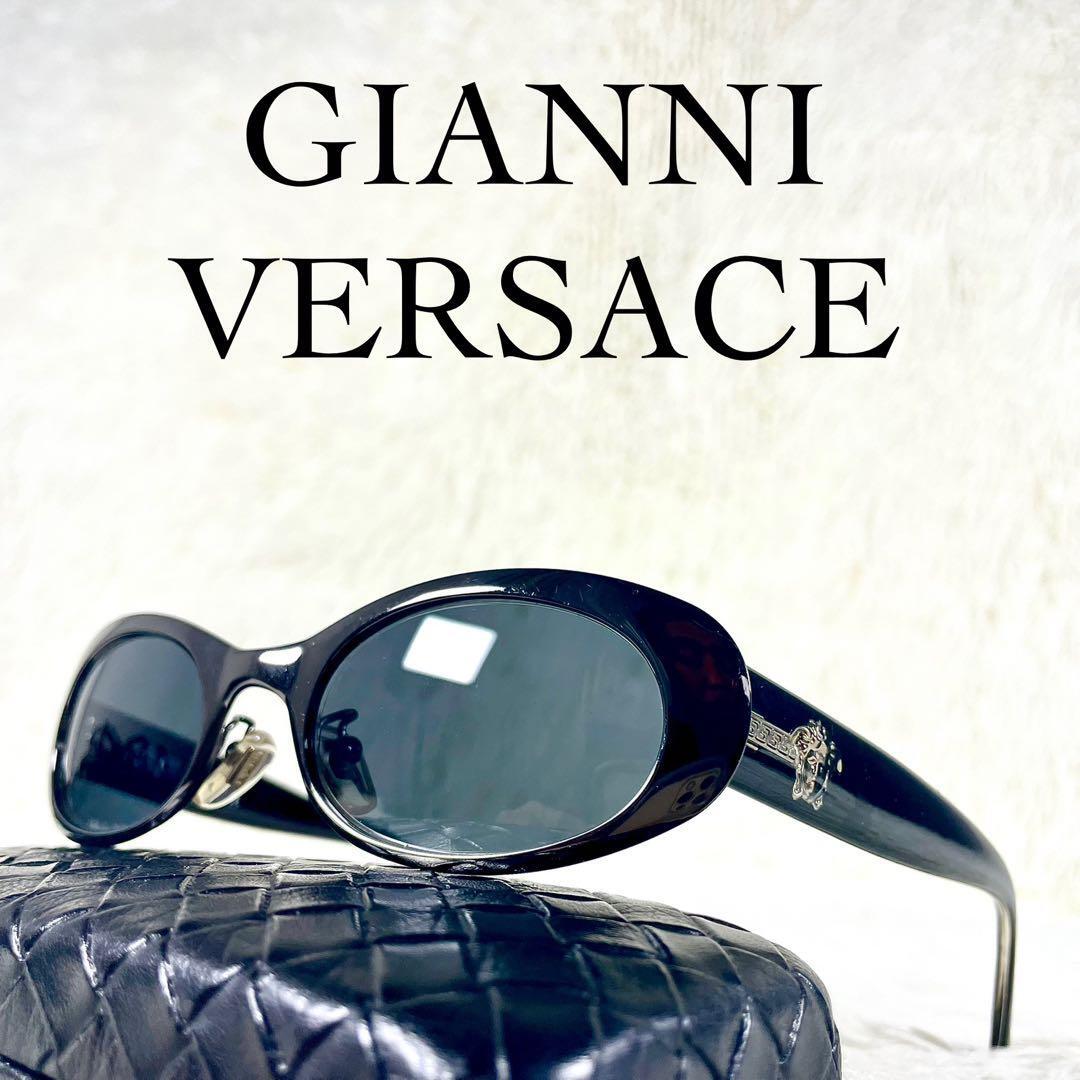 GIANNI VERSACE ジャンニヴェルサーチェ メデューサ サングラス MOD X42 ブラックレンズ・フレーム拍卖