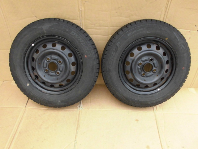 送料激安 ¥1500円~ 軽自動車 145/80R13 13X4J PCD100 DUNLOP WM02 2本 2022年製拍卖