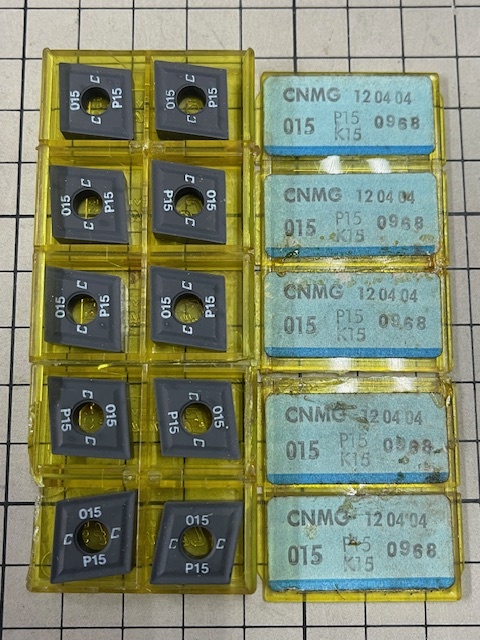 サンドビック CNMG120404 015 P15 K15 0968 チップ 10個 未使用・在庫品 送料無料 拍卖