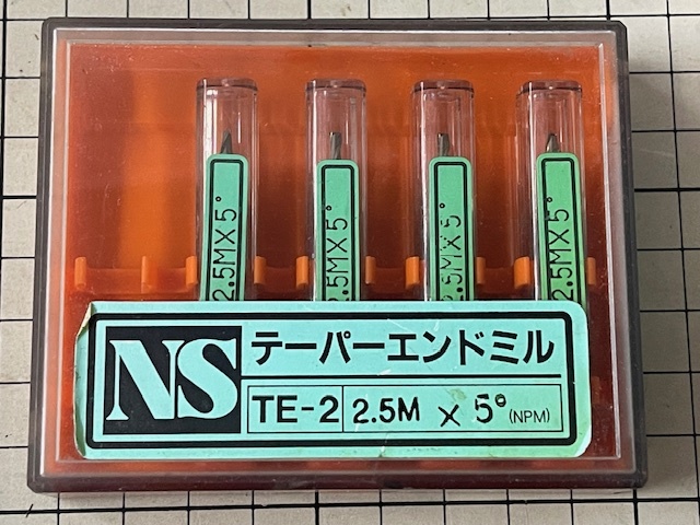 NS テーパーエンドミル TE-2  5M X5° (NPM)  4本セット  未使用・在庫品 送料無料 拍卖