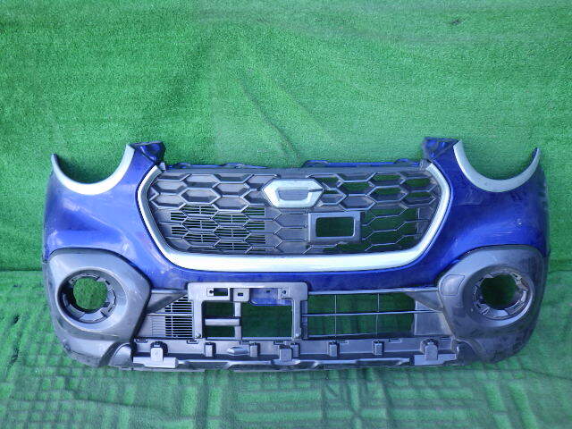 LA250S LA260S キャスト アクティバ 純正フロントバンパー ライト下 メッキ ガーニッシュ グリル 下部付 青 52119-B2E70拍卖