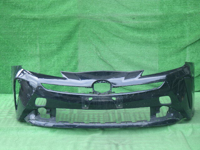 ZVW50 ZVW51 ZVW55 後期 プリウス 純正フロントバンパー おまけ 左ホールカバー付 PRIUS 黒 52119-47740拍卖