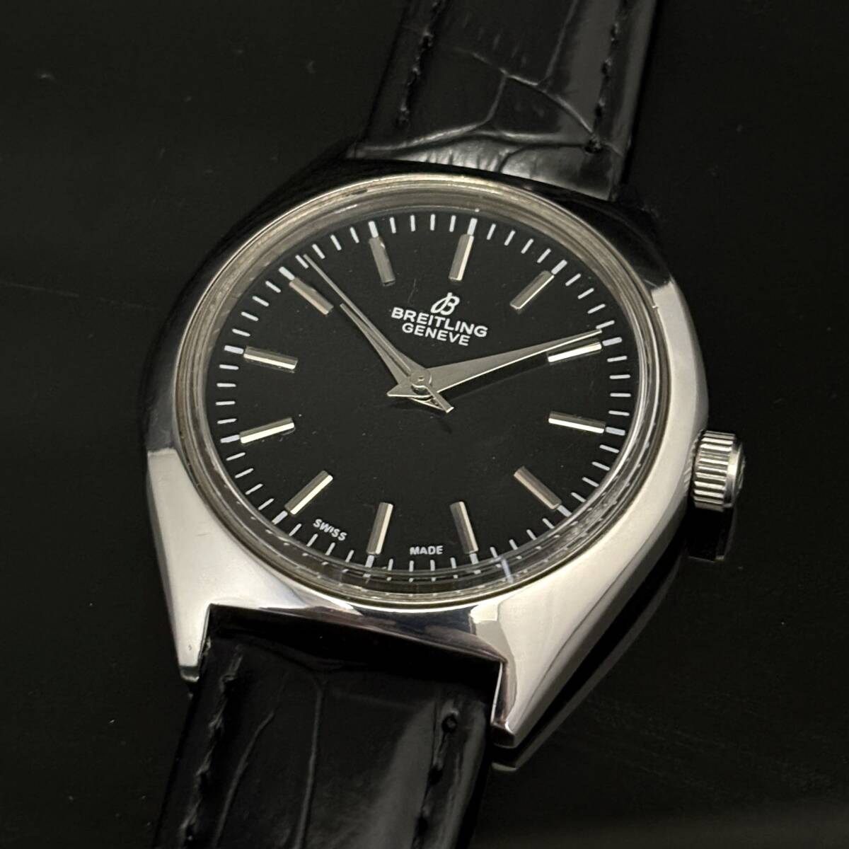 【ブライトリング BREITLING】メンズ アンティーク時計 ヴィンテージ ブラック黒 クラシック 限定 ナビタイマー アベンジャー拍卖