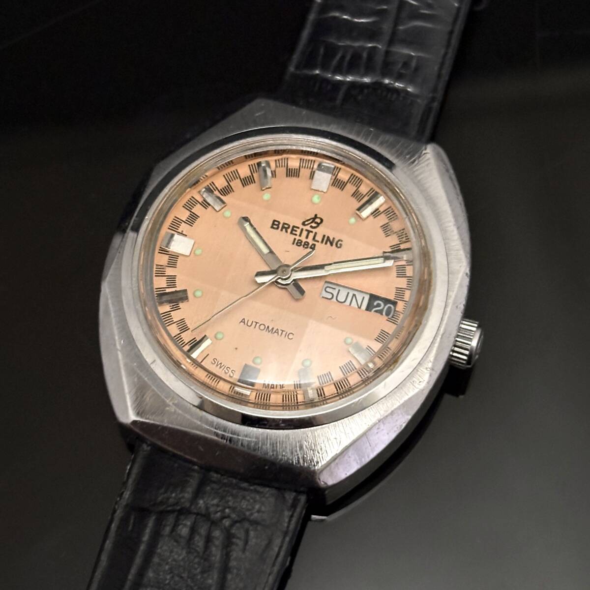 【ブライトリング BREITLING】アンティーク時計 ベージュ系 限定 ヴィンテージ スーパーオーシャン アビエーター ナビタイマー拍卖