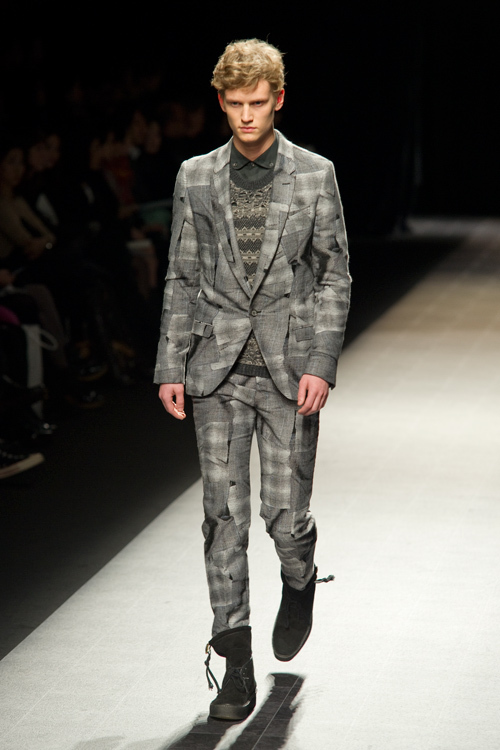 【ミハラヤスヒロ MIHARA YASUHIRO】名作 フォトジャガード ジャケット グレンチェック柄 限定 コート メゾン TAAKK拍卖