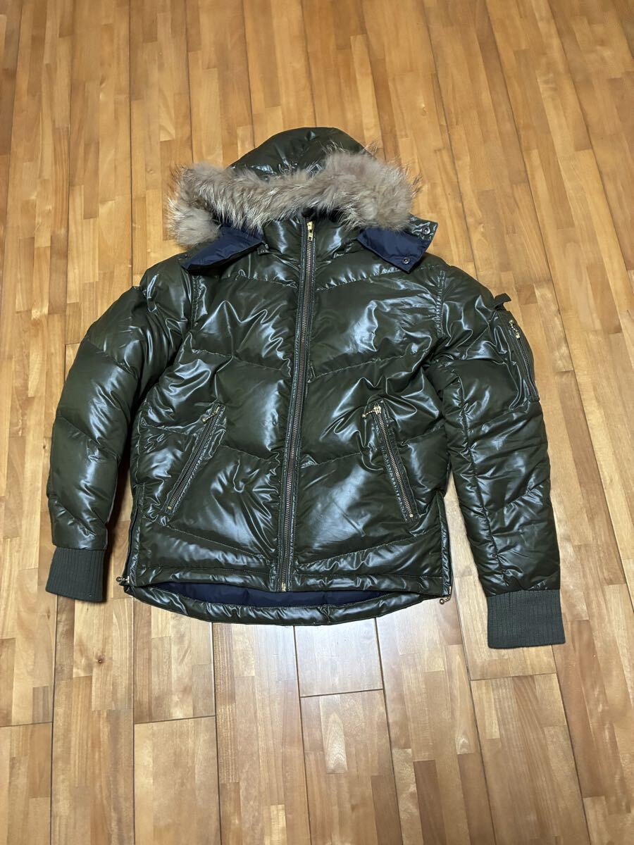 モトフィールドMF-J09 脱着式肩・肘プロテクタ 脱着式フード/ファー採用カーキ M ライディングジャケット バイク用 ダウンジャケット拍卖