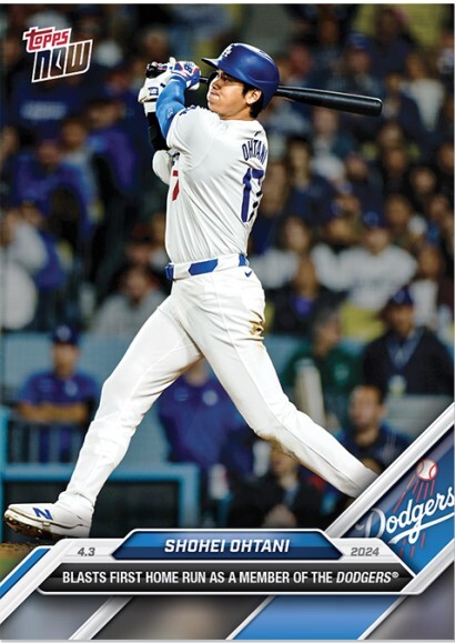 送料込■大谷翔平 2024 MLB Topps now ドジャース 初ホームラン Shohei OHTANI card #36 拍卖