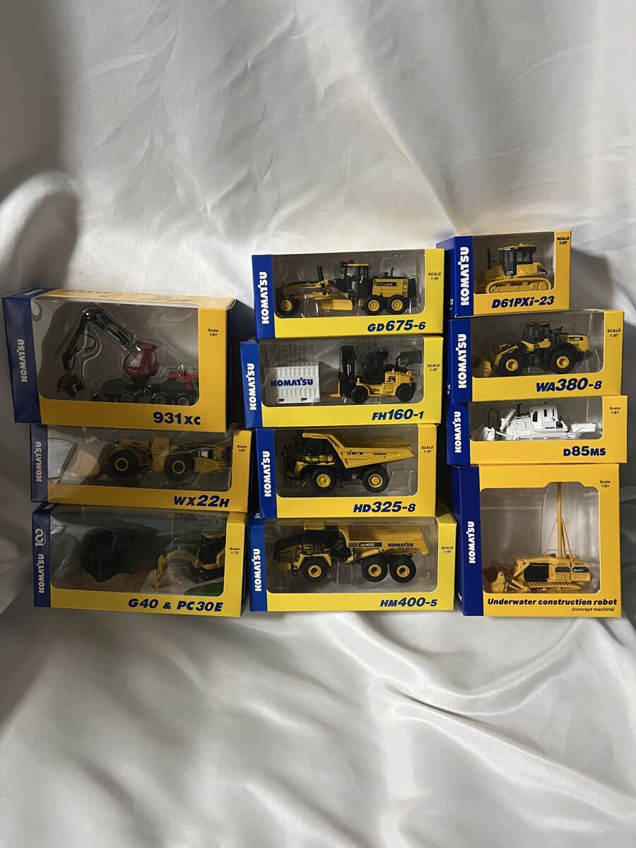 最新含む 11台まとめて■小松製作所 コマツ 株主優待 オリジナルミニチュア HD325-8 D85ms GP40&PC30 WX22H 931xc 他 非売品拍卖