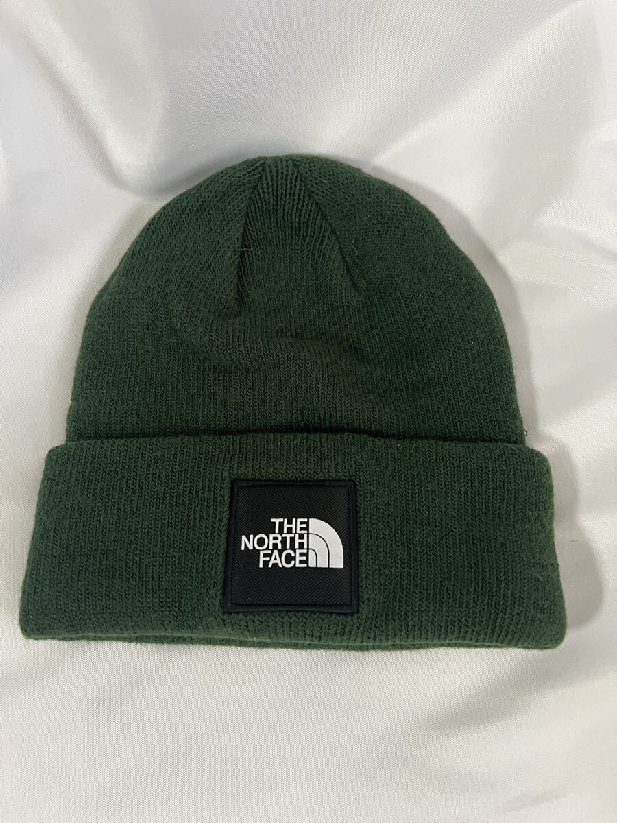 送料込■ノースフェイス THE NORTH FACE BIG BOX ビーニー ニット帽 緑 帽子 メンズ レディース NF0A85CW ニットキャップ ロゴ 送料込拍卖