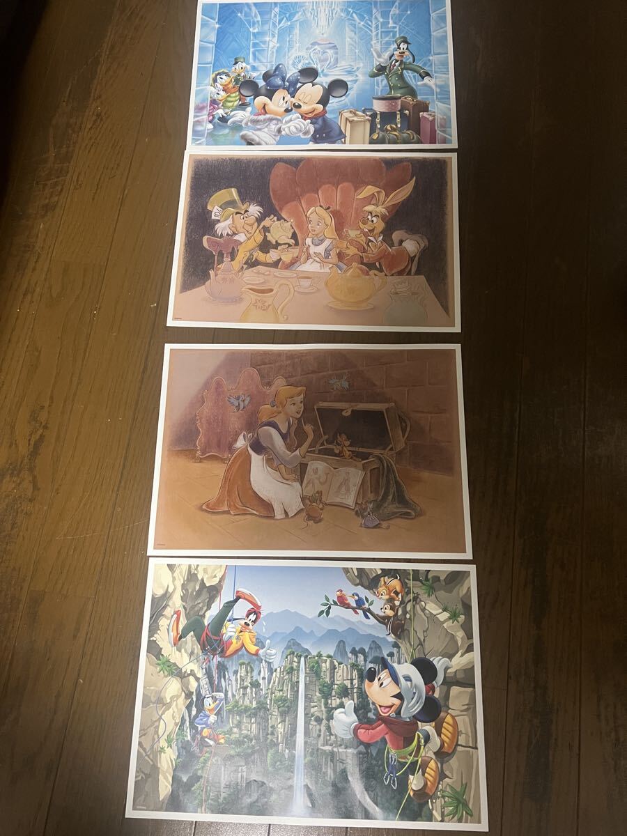 送料込み 4枚■読売新聞 ディズニーアートコレクション 額絵シリーズ 2022年 1集 2集 ミッキーマウス など拍卖