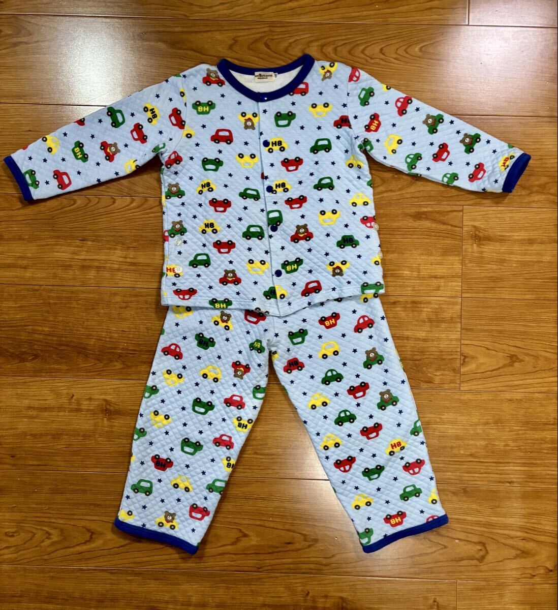 【送料無料】ミキハウス mikihouse パジャマ上下セット110サイズ hotbiscuits キッズ 長袖 男の子拍卖