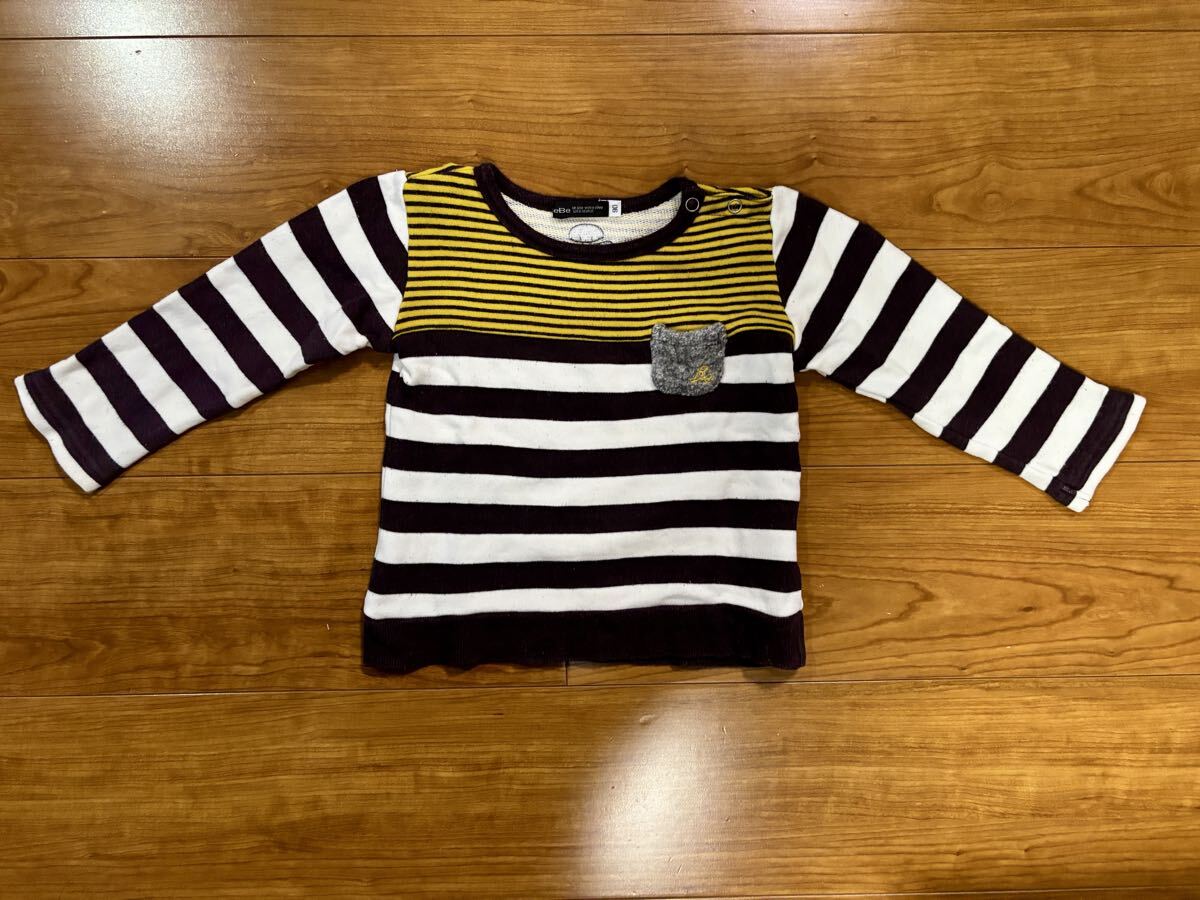 BeBe トレーナー 90サイズ 縞々拍卖
