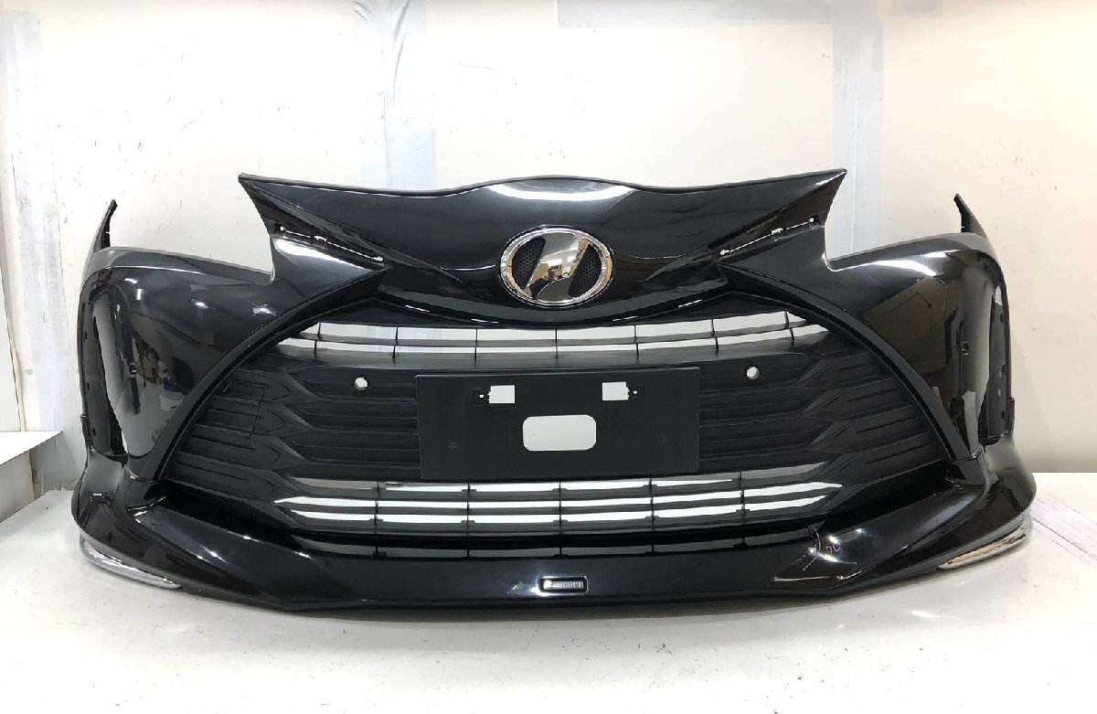 ♪モデリスタ♪ヴィッツ KSP130 後期 純正 フロントバンパー スポイラー 52119-52A50 ブラックメタ(C9-5m)拍卖