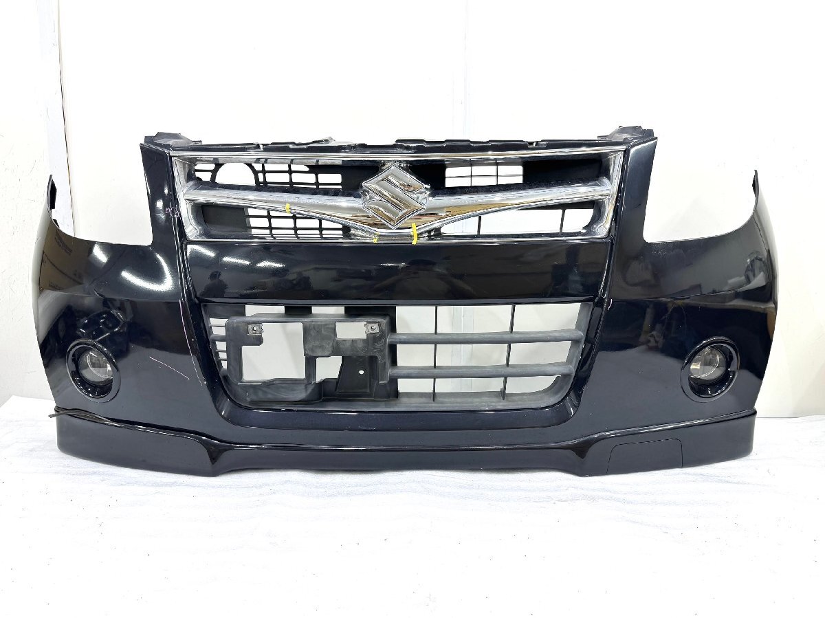 パレット MK21S 純正フロントバンパー・スポイラー付 黒ZJ3 71711-82K10-ZJ3 (C9-70)拍卖