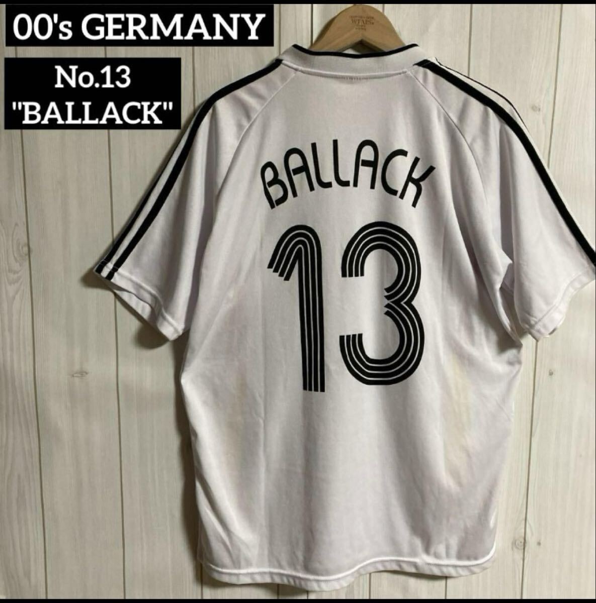 00s ドイツ代表 レプリカユニフォーム・ゲームシャツ 06-07年 2006年ドイツワールドカップモデルミヒャエル・バラック13番拍卖