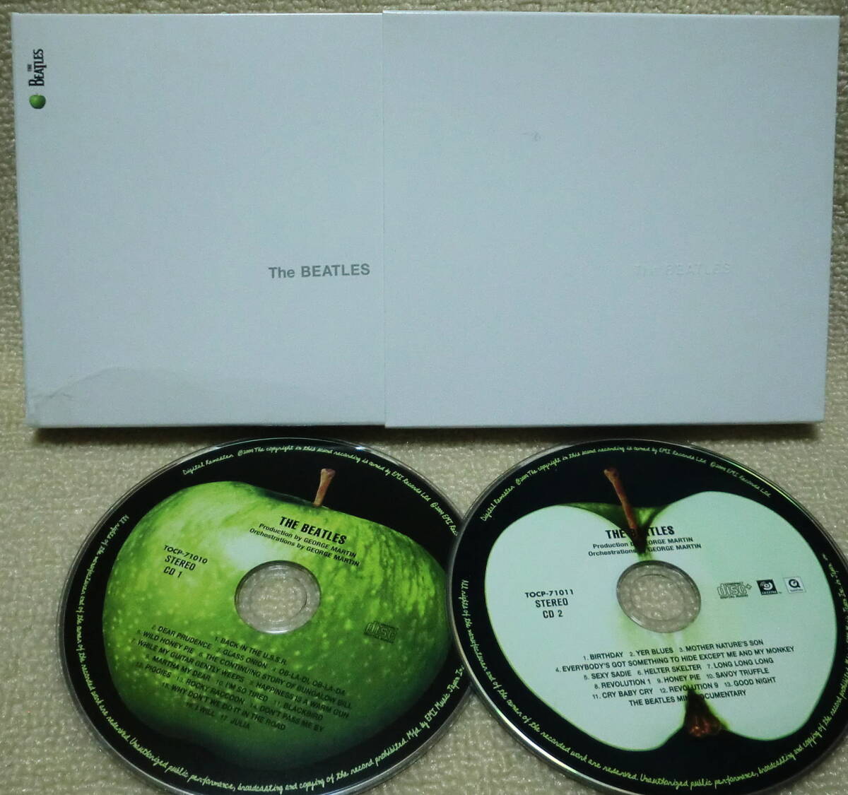 即決!【訳あり、本文必読で!】送料230円●CD2枚組 ビートルズ Beatles White Album リマスター【EU盤のパッケージ類+日本盤ディスク】拍卖