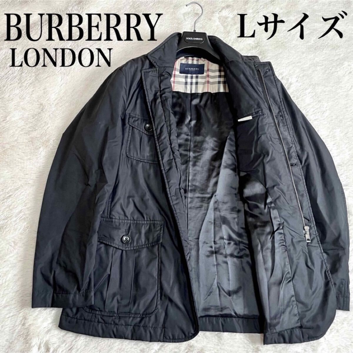 美品 大きめ BURBERRY ノバチェック ナイロンジャケット ミリタリー バーバリー Lサイズ ブルゾン アウター ジャケット拍卖