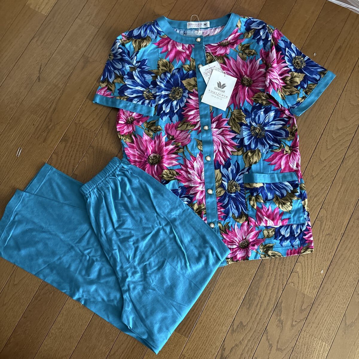 ワコール 花柄 スリーシア パジャマ M拍卖