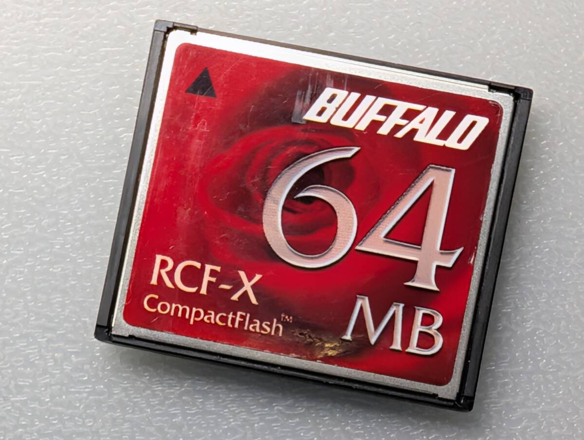 BUFFALO CompactFlash 64MB RCF-X CFカード ケース付き バッファロー コンパクトフラッシュ メモリーカード 動作確認済み拍卖