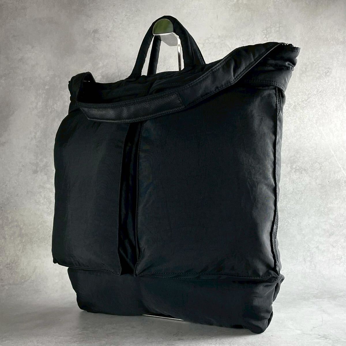 COMME des GARCONS HOMME ヘルメットバッグ コムデギャルソンオム 2way トートバッグ ナイロン 大容量 ブラック 黒 ショルダーバッグ拍卖