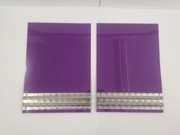 2t用 EVA泥除け パープル ウロコウエイト 二山折り 幅430mm×縦600mm×厚み2mm 2枚セット拍卖