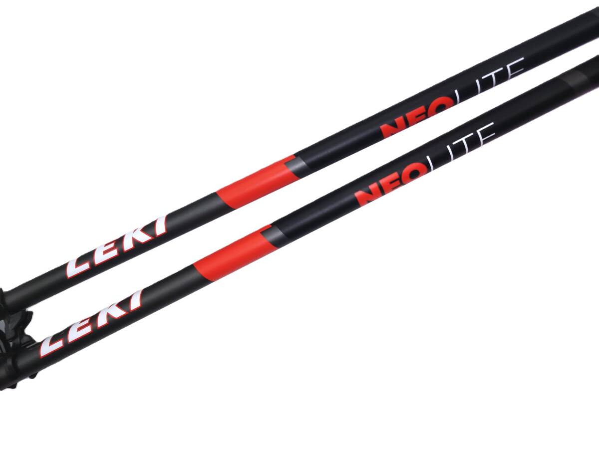 LEKI NEOLITE Black/RED 115cm アルミ合金(16φ)TSシャフト&PAセーフティーグリップシステム搭載 定価¥8800拍卖