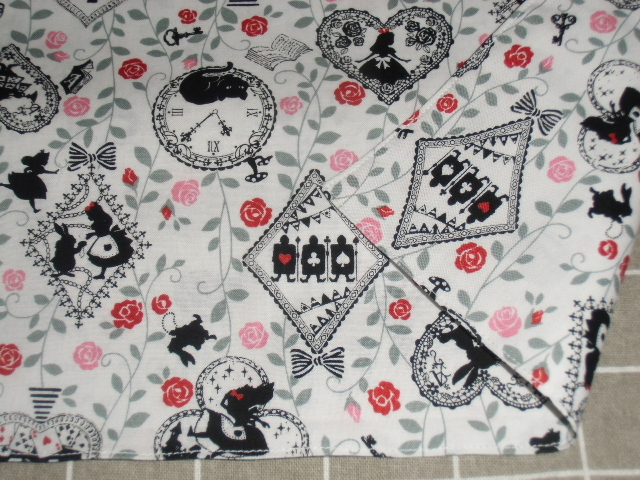 No.21 裏付ランチョンマット ハンドメイド 25x35 アリス 女の子拍卖